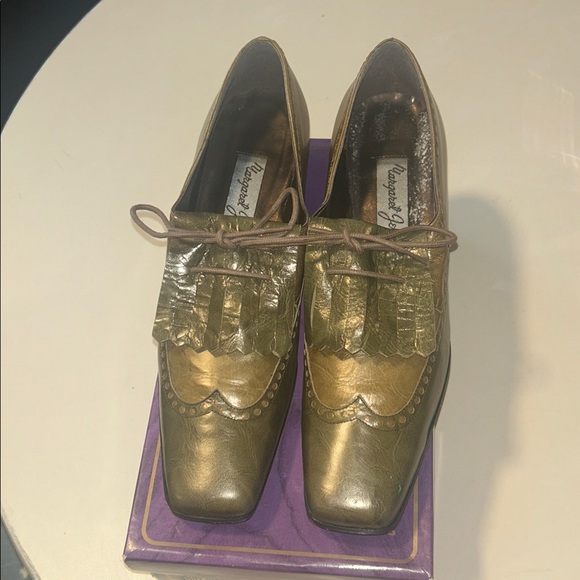 “SEND UR PRICE?” Margaret Jerrold Sharp Khaki Nappa Offord Putt/315 - Picture 3 of 5